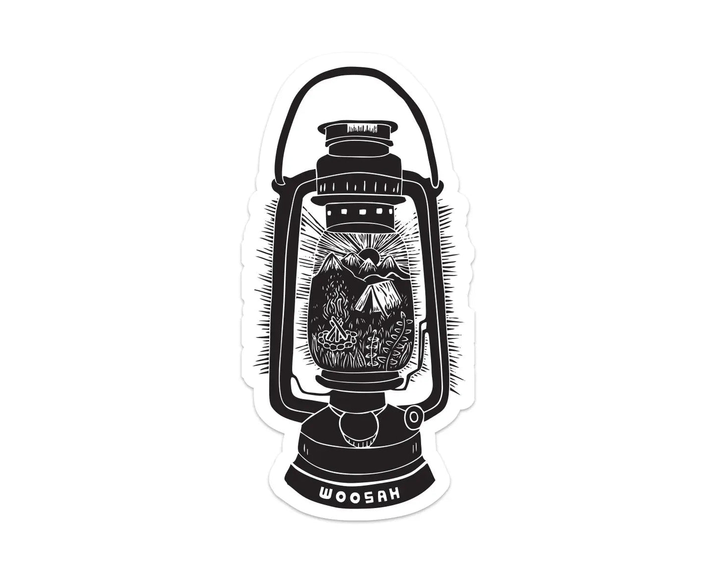 Kerosene lamp sticker