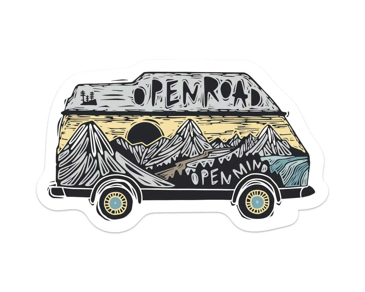 Open Road Sticker