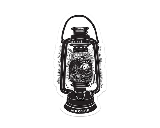 Kerosene lamp sticker