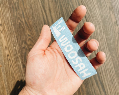 Woosah Vinyl Sticker