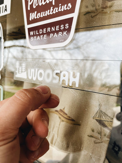 Woosah Vinyl Sticker
