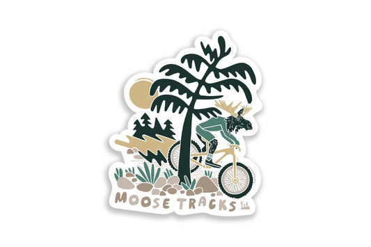 Moose Tracks Sticker