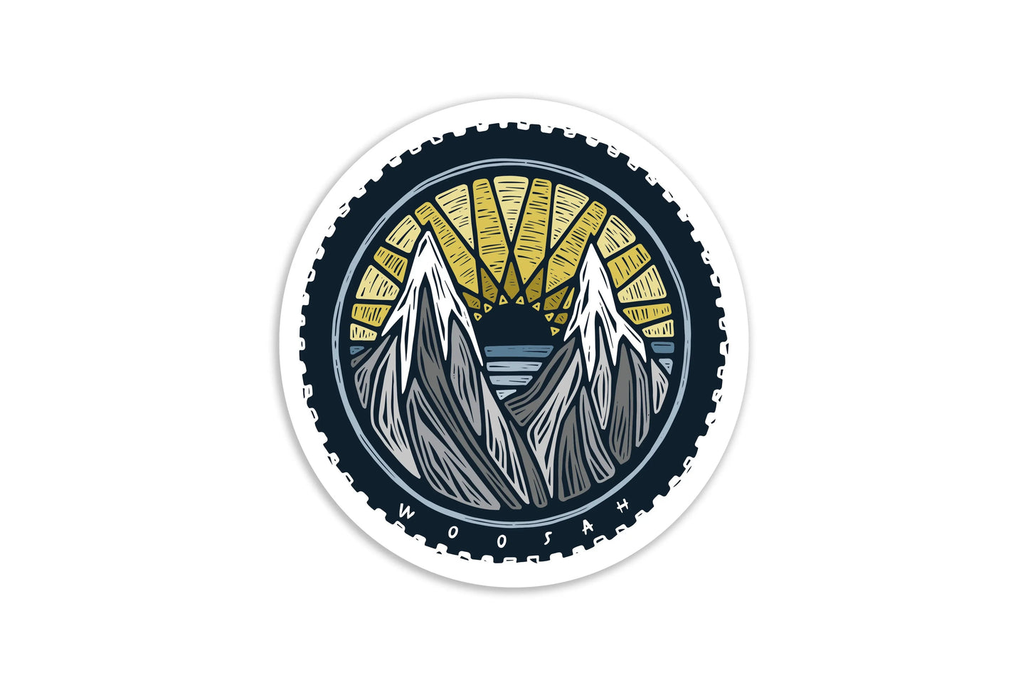 Mountain Biking Sticker