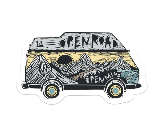 Open Road Sticker